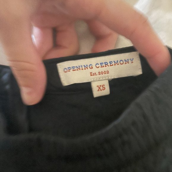 Vintage Opening Ceremony rose applique top - Picture 3 of 4